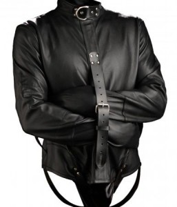 premium leather straightjacket
