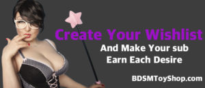 Create Your Wishlist at the BDSM Toy Shop